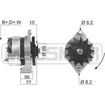 Генератор ERA IX8XSJY NZD1Q0 K 210156 1942188 изображение 0