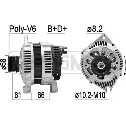 Генератор ERA 210849 B NOLI 1942857 5MQNPN изображение 0