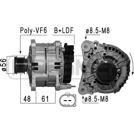 Генератор ERA 05AQQ HI 1942877 210870 изображение 0