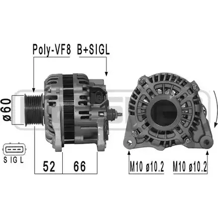 Генератор ERA U1CUV 210954 PCQ6 TBW 1942959