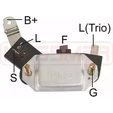 Щетки генератора, с регулятором ERA 215370 1943311 34SBHIL J9 OZLLR
