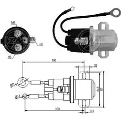 Втягивающее реле стартера ERA 1946616 ZM3408 34 08 227906 изображение 0