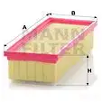 Воздушный фильтр MANN-FILTER 4011558155407 OX YQVK 64867 c27741