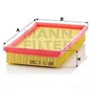 Воздушный фильтр MANN-FILTER c2345 4011558158408 S K5L0W 64489