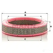 Воздушный фильтр MANN-FILTER GZ3 JK5X c2649 4011558114503 64760