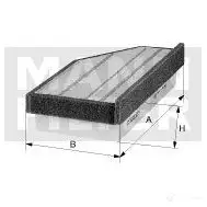 Воздушный фильтр MANN-FILTER 4011558205904 c3327 65271 CR LPRG