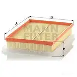 Воздушный фильтр MANN-FILTER 65027 Q1DG 3L c301253 4011558386306 изображение 0