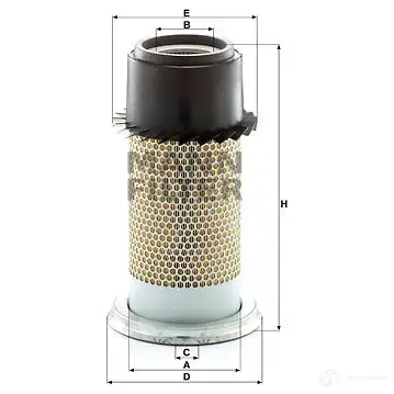 Воздушный фильтр MANN-FILTER 64178 c16334 4011558126605 VOLKYW I