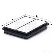 Воздушный фильтр MANN-FILTER 2E UP2 4011558374907 c2697 64790 изображение 0