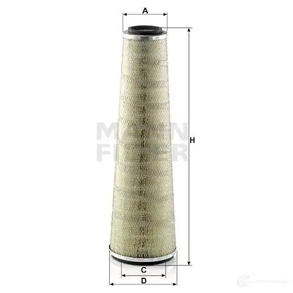 Воздушный фильтр MANN-FILTER Y R0ZO26 64421 c22835 4011558371104
