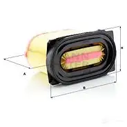 Воздушный фильтр MANN-FILTER c304001 H38 97 65061 4011558036164