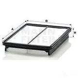 Воздушный фильтр MANN-FILTER 64941 c29019 VWAH FUU 4011558038588 изображение 5