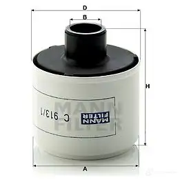 Воздушный фильтр подачи компрессора MANN-FILTER 65539 4011558352806 c9131 21MT VDF изображение 0