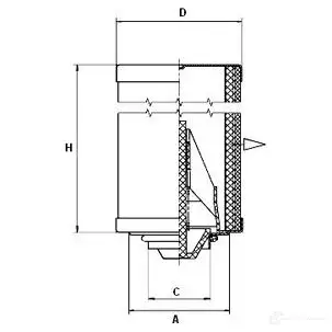 Фильтр пневматической системы MANN-FILTER 4900055221 63781 4011558491604 CW EPB8C