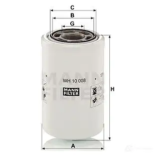Фильтр режима гидравлики MANN-FILTER 1437596274 wh10008 H9Z YNZO