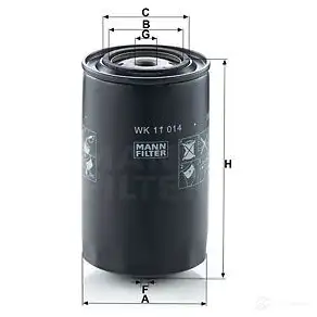 Топливный фильтр MANN-FILTER wk11014 YQL0 L7 67843 4011558043650