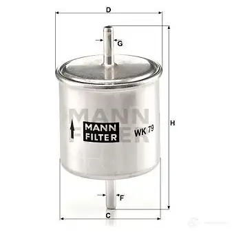 Топливный фильтр MANN-FILTER wk79 68097 4GLA Q4 4011558906900 изображение 5