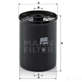 Топливный фильтр MANN-FILTER 4011558552909 p945x GWR 2OD 67144 изображение 5