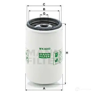 Топливный фильтр MANN-FILTER 68100 V ED2ZFH wk8003x 4011558964702