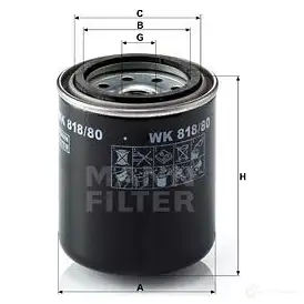Топливный фильтр MANN-FILTER 4011558909901 wk81880 68190 5LHZ6 PX изображение 0