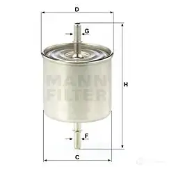 Топливный фильтр MANN-FILTER ARB S6B1 4011558044732 wk8046 68117 изображение 0