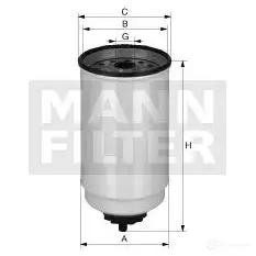 Топливный фильтр MANN-FILTER 4X2X 2XQ wk9041x 4011558043926 68330