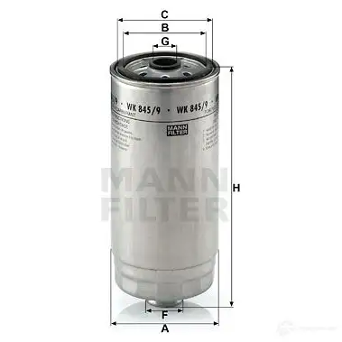 Топливный фильтр MANN-FILTER wk8459 68274 4011558949006 7MO9 K