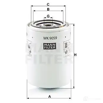 Топливный фильтр MANN-FILTER 1424304285 DV J1HF 4011558086664 wk9059
