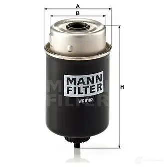 Топливный фильтр MANN-FILTER wk8102 68122 4011558954406 8X TQ8 изображение 5