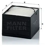 Топливный фильтр MANN-FILTER pu89 3AW9 DJ 4011558003142 67231 изображение 0