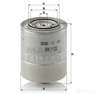 Топливный фильтр MANN-FILTER 4011558904708 ISW3N XH wk1123 67852 изображение 0