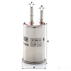 Топливный фильтр MANN-FILTER F7 JZ7BS 1437610013 wk6038 изображение 0