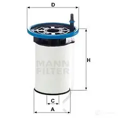 Топливный фильтр MANN-FILTER 67200 4011558057206 pu7005 ZB RJC изображение 4