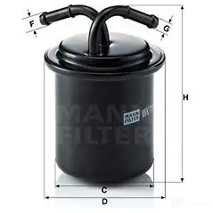 Топливный фильтр MANN-FILTER 68045 4011558917609 RLVM V6 wk711 изображение 0