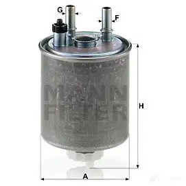 Топливный фильтр MANN-FILTER 4011558005276 T T0CT 68343 wk9181 изображение 0