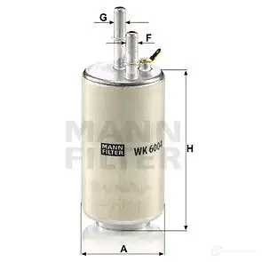 Топливный фильтр MANN-FILTER U B8OS wk6004 67966 4011558016678 изображение 0