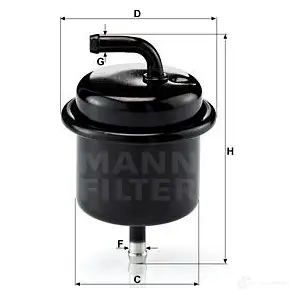 Топливный фильтр MANN-FILTER 9I1L7 YC 4011558916404 68043 wk710 изображение 0