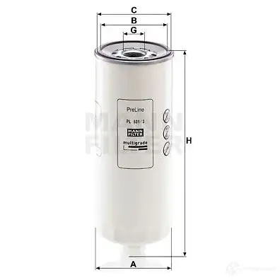Топливный фильтр MANN-FILTER 1437933661 6PDZP2 F pl6013