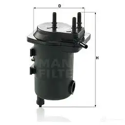 Топливный фильтр MANN-FILTER D7 N504H 4011558968403 wk93912x 68366 изображение 0