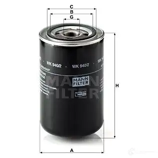 Топливный фильтр MANN-FILTER wk9402 68385 4011558935900 1HZ GT изображение 0