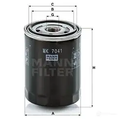 Топливный фильтр MANN-FILTER VX8L 4B 4011558080501 1204996348 wk7041