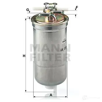 Топливный фильтр MANN-FILTER 68295 wk8534 4011558930004 RXF1P6 S