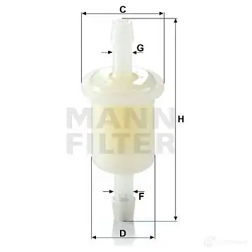 Топливный фильтр MANN-FILTER 4011558900021 wk21 67872 07 0TTTB