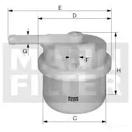 Топливный фильтр MANN-FILTER D H74G wk4282 67913 4011558910808