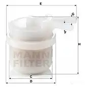 Топливный фильтр MANN-FILTER 67899 7SD9W D wk4210 4011558911805 изображение 0