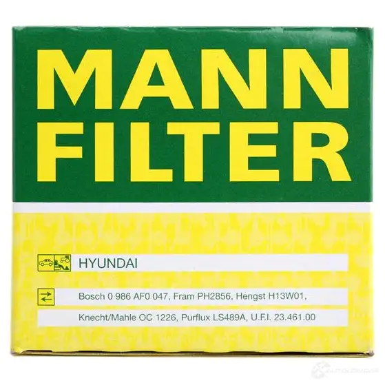Масляный фильтр MANN-FILTER 4 BNT7 67517 w81180 4011558720001 изображение 5