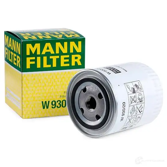 Масляный фильтр MANN-FILTER 4011558726409 98 87T83 w93020 67601 изображение 1