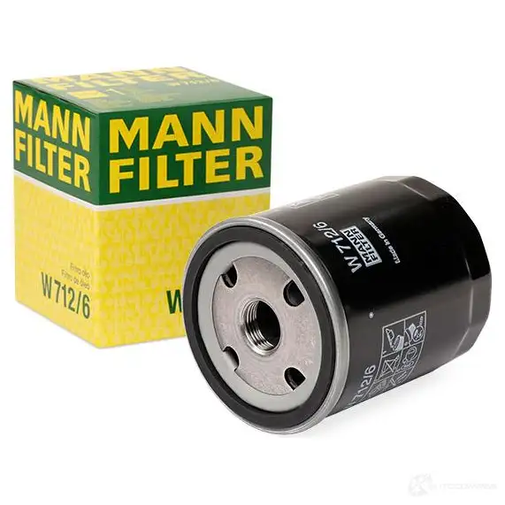 Масляный фильтр MANN-FILTER 4TQJ 2 67437 w7126 4011558701109 изображение 1