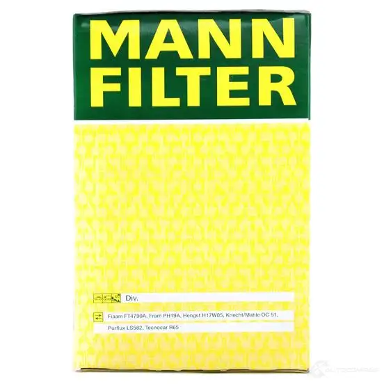 Масляный фильтр MANN-FILTER 4011558712907 67635 820VI8 I w94025 изображение 5