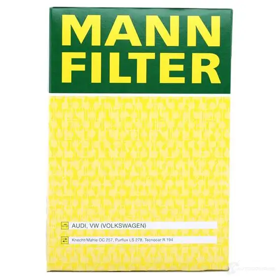 Масляный фильтр MANN-FILTER 4011558729707 3D98 WOL w94044 67650 изображение 5